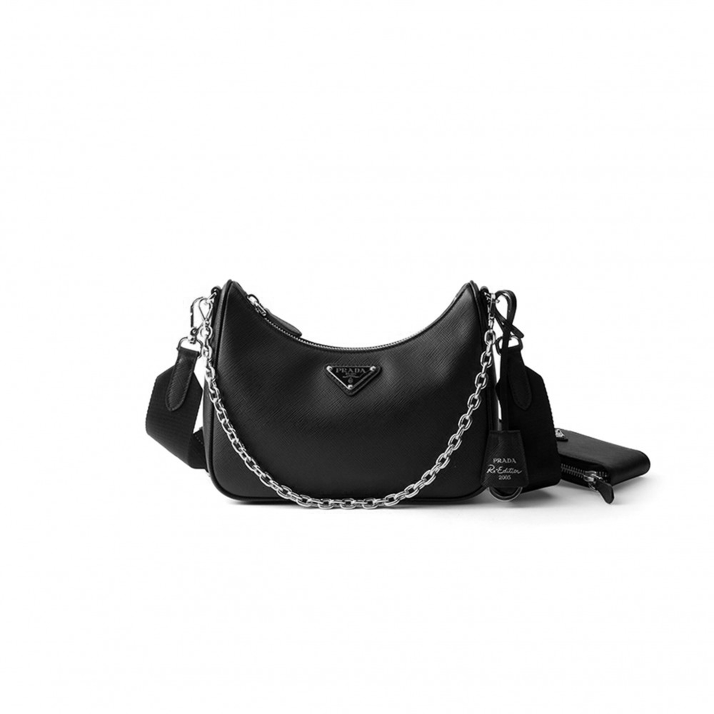 PRADA RE-EDITION 2005 SAFFIANO LEATHER BAG 1BH204 (22*18*6cm)